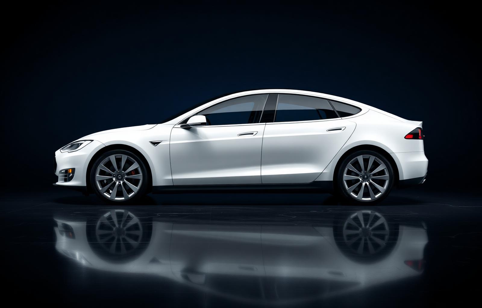 Tesla at Premier 7 Car Wash Newport Beach
