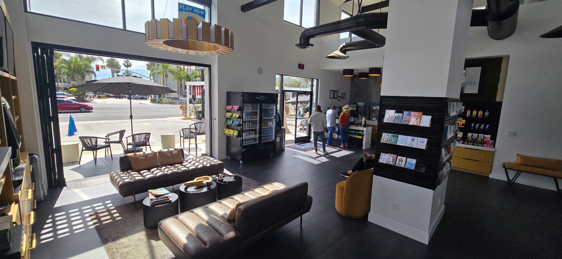 Premier 7 customer lounge interior in Newport Beach